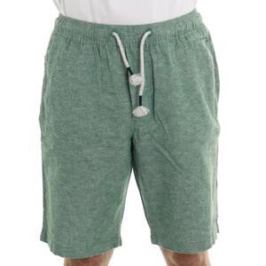 BERMUDA DI LINO VERDE